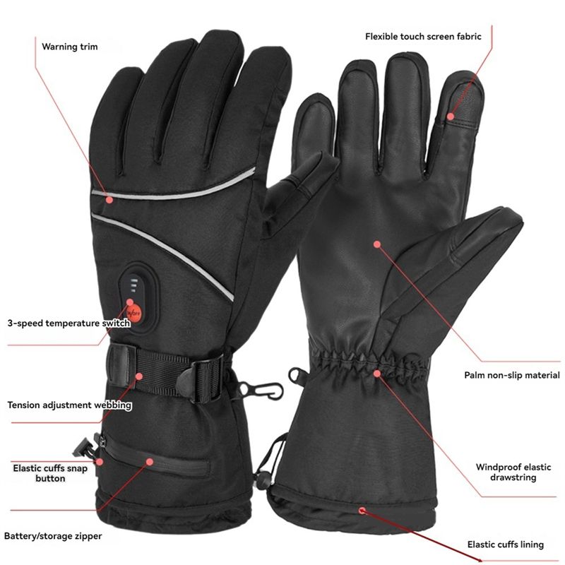 X08A 1 paar thermische handsch - Heated Gloves Electric recensie en prijs